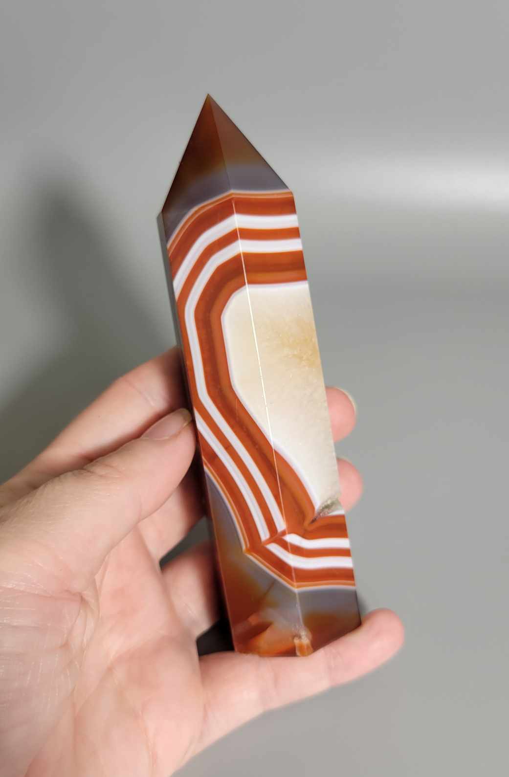 Carnelian Tower With Banding ❤️