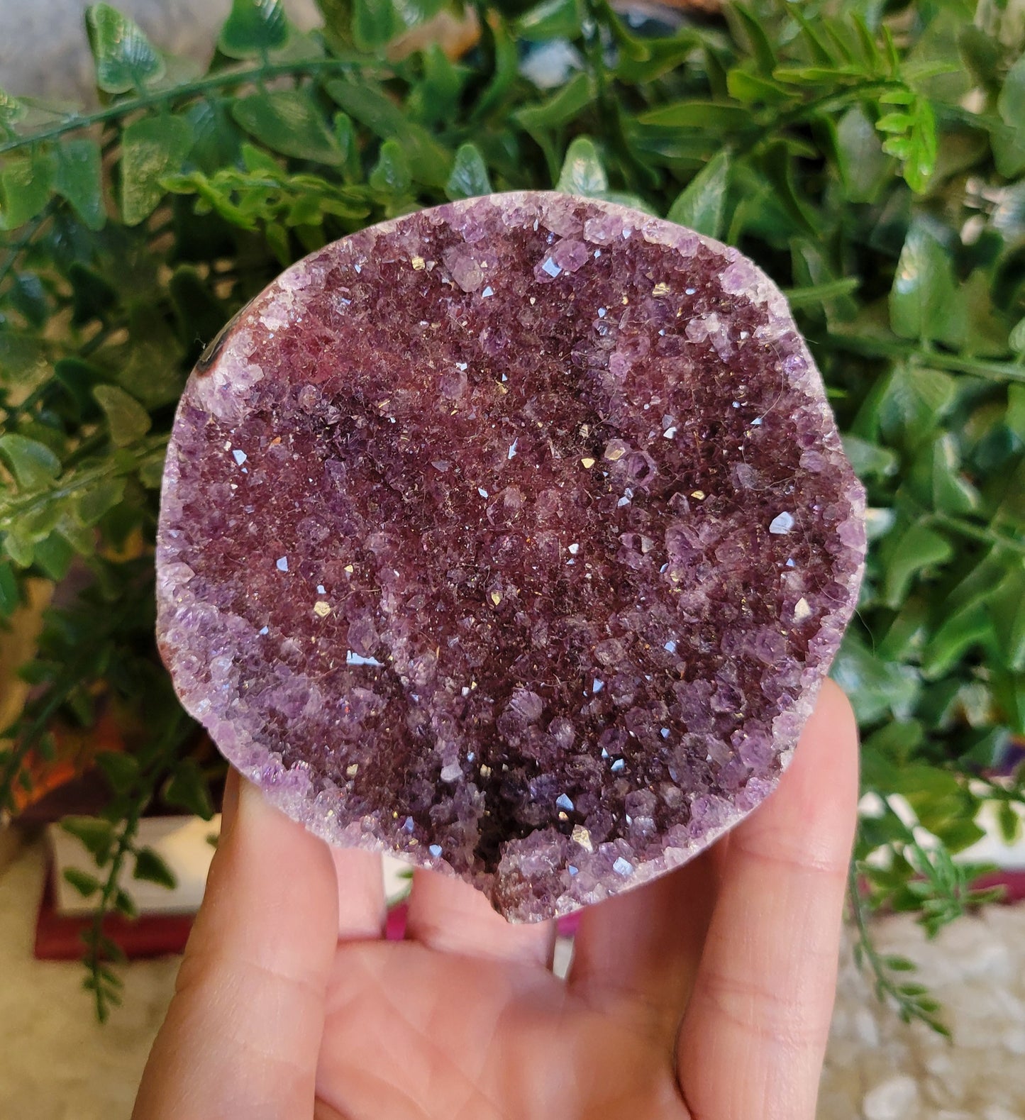 Berry Amethyst Cupcake Cut base freeform