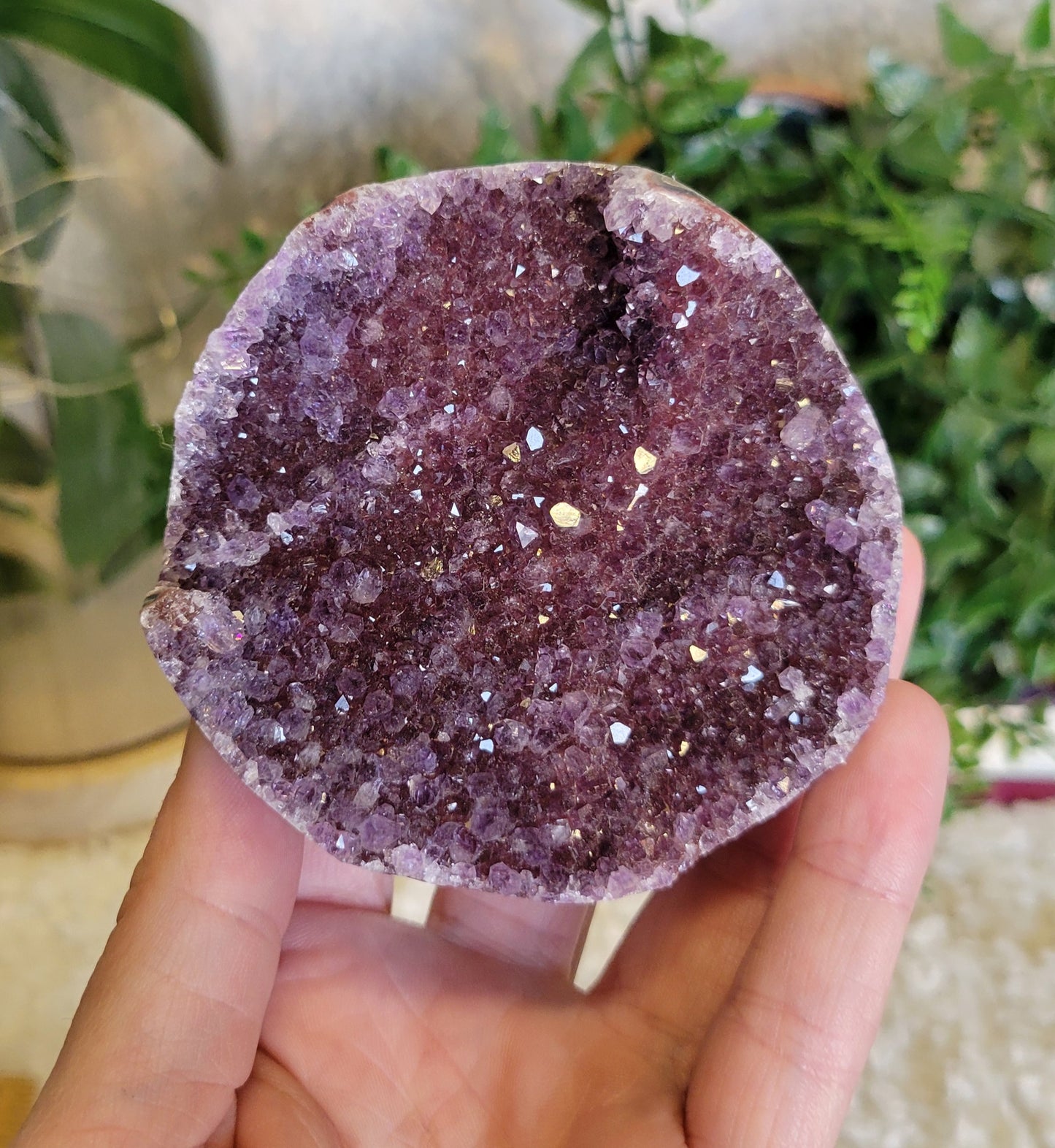 Berry Amethyst Cupcake Cut base freeform