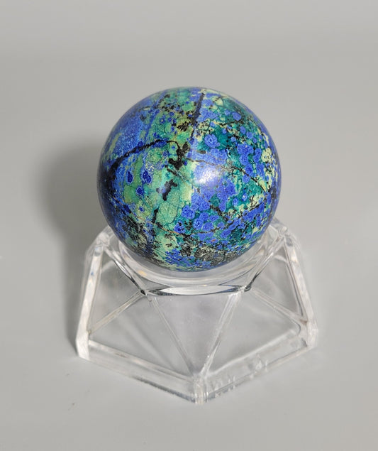 36mm Azurite malachite sphere